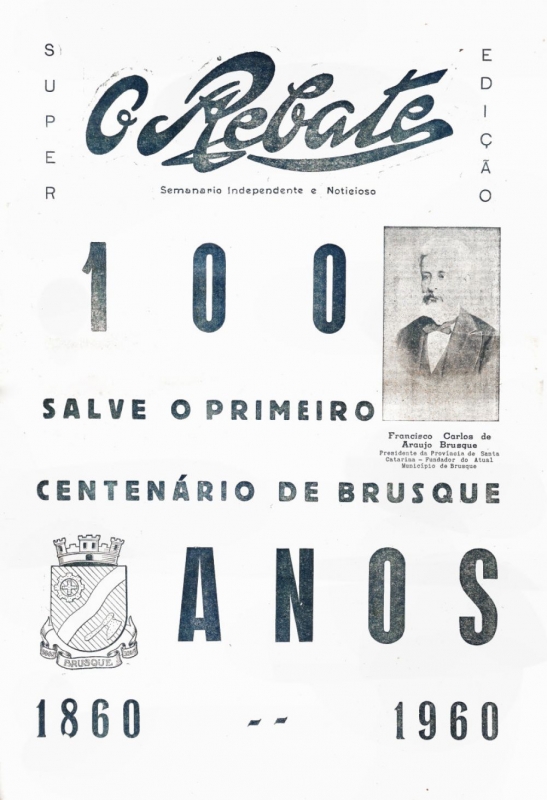 Capa do Jornal O Rebate de 1960
